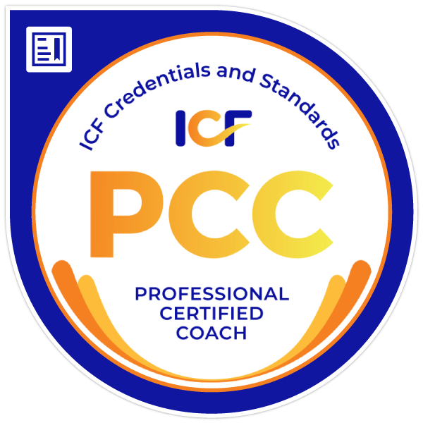 ICF Professional Certified Coach (PCC) credential badge